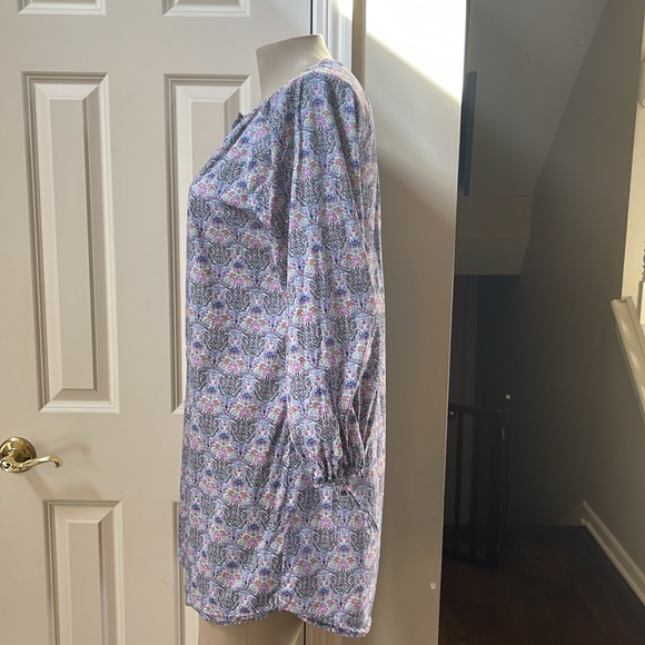J.Crew Liberty Fabric Button Front Shirt Dress, small - Picture 5 of 7